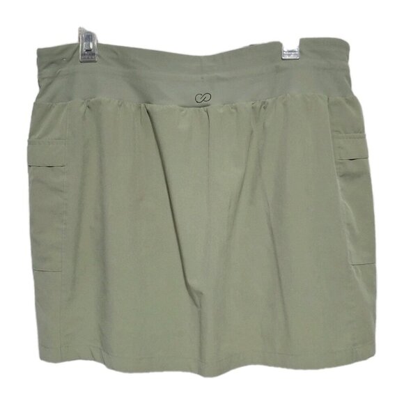 Calia Carrie Underwood Skort XXL Women's Sage Green Mid Rise Relaxed Fit Cargo - Picture 2 of 4